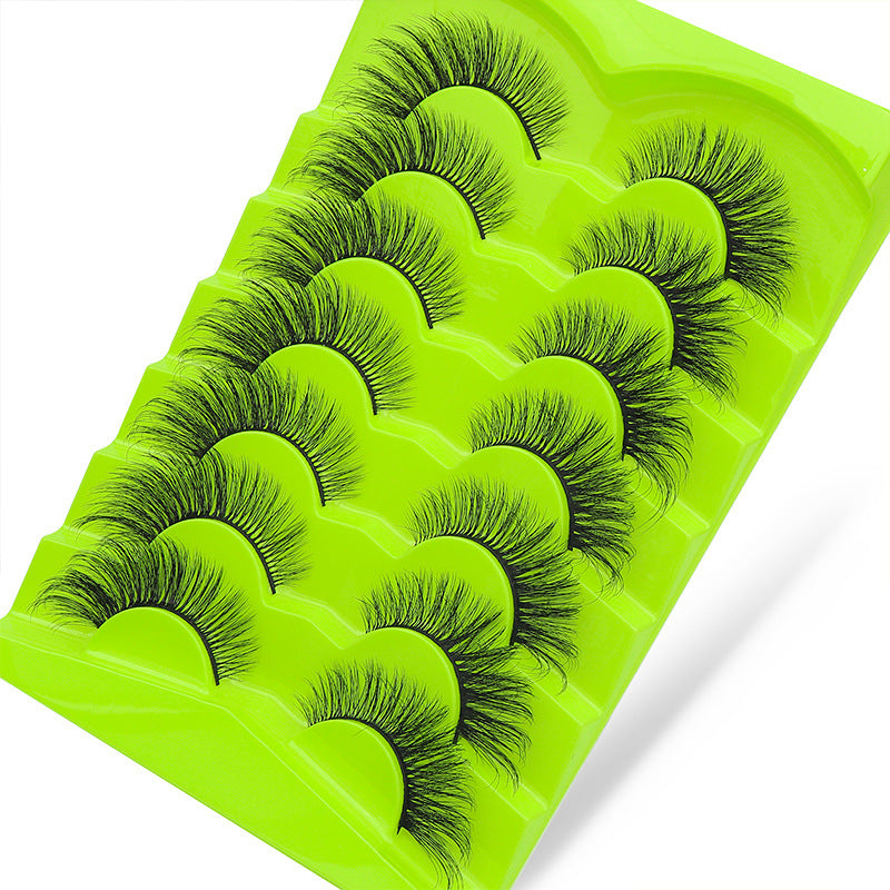 Large Capacity Pairs Of Green Fox Series False Lashes