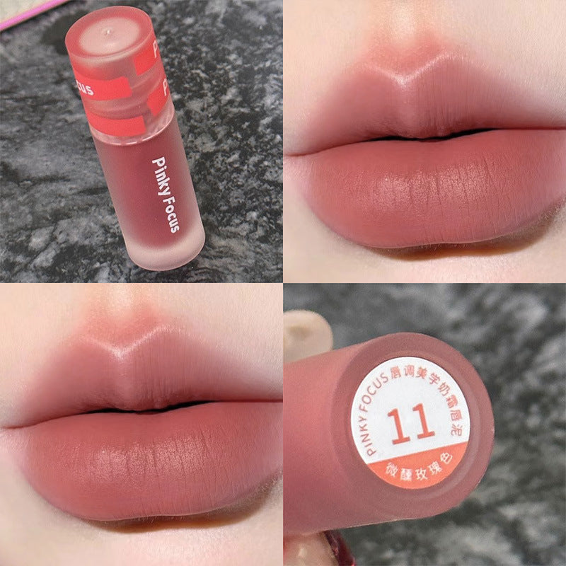 Gloss à lèvres Veet Milk Cream Mud Color Lacquer pour femme