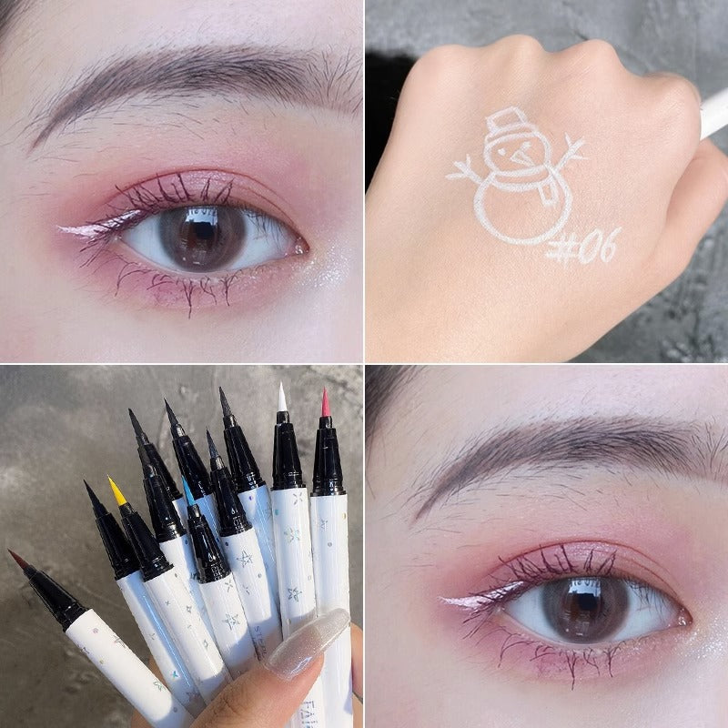 Eyeliner liquide long et naturel, imperméable et sans bavures