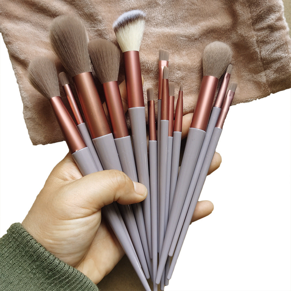 Four Green Brush Foundation Blush Loose Makeup Brushes Accessories