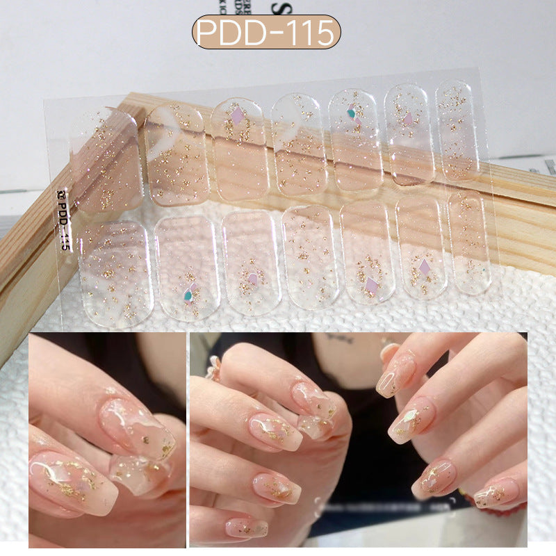 Love Waterproof Durable Applique Finished Patch Nail Art