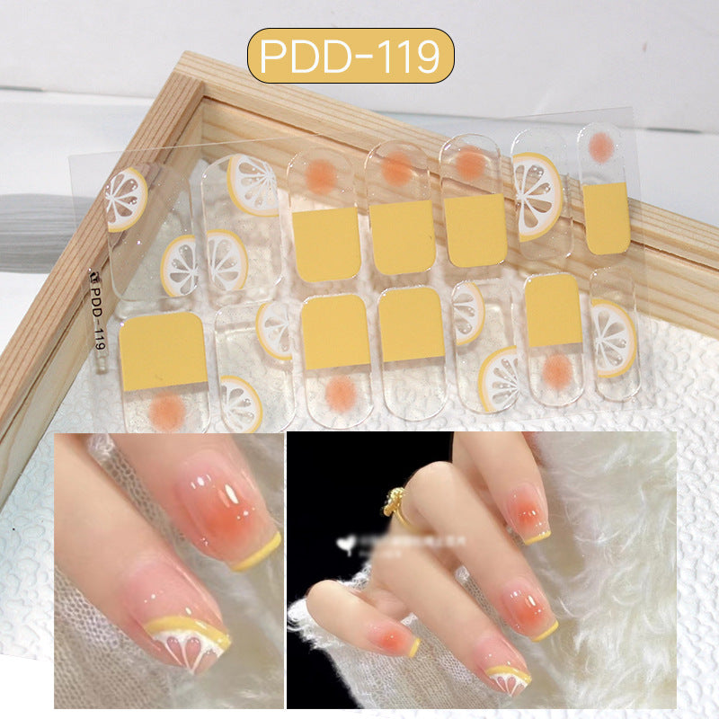 Love Waterproof Durable Applique Finished Patch Nail Art