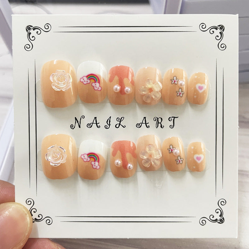 Cute Wear Detachable Beauty Patch Fake Nail Stickers