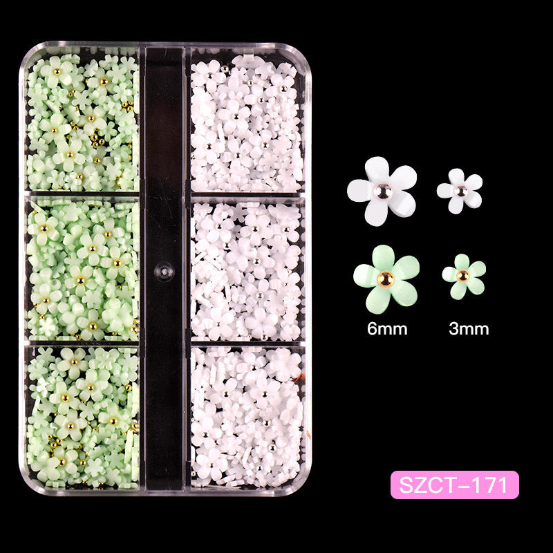 Ornament Cute Three-dimensional Small Flower Mixed Resin Nail Care Nail Art