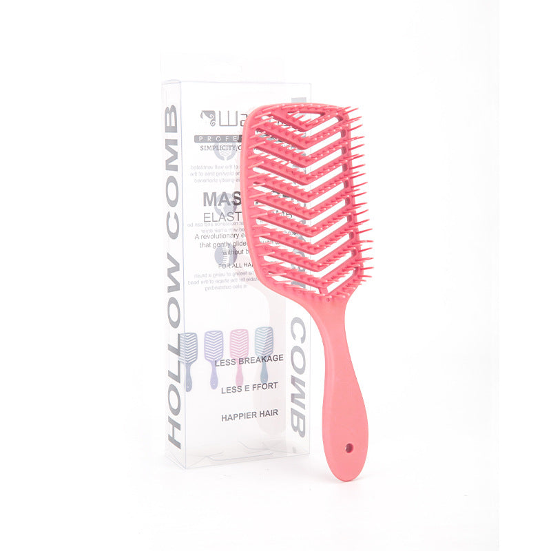 Brosses et peignes à cheveux incurvés de grande taille en forme de V pour massage creux