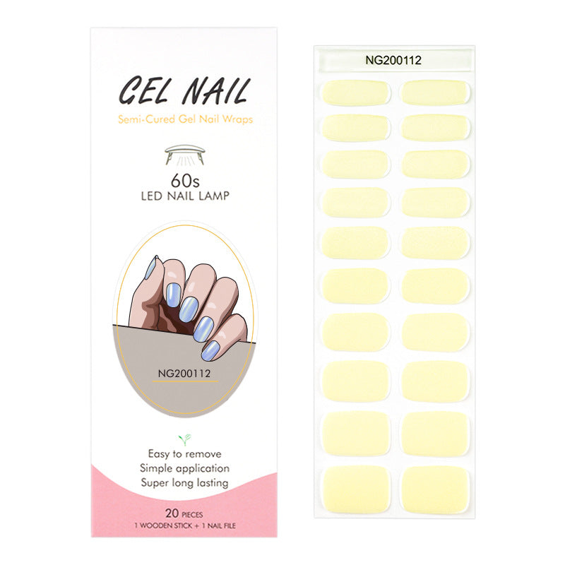 Gel Finger Therapy Light Uv Half Nail Stickers