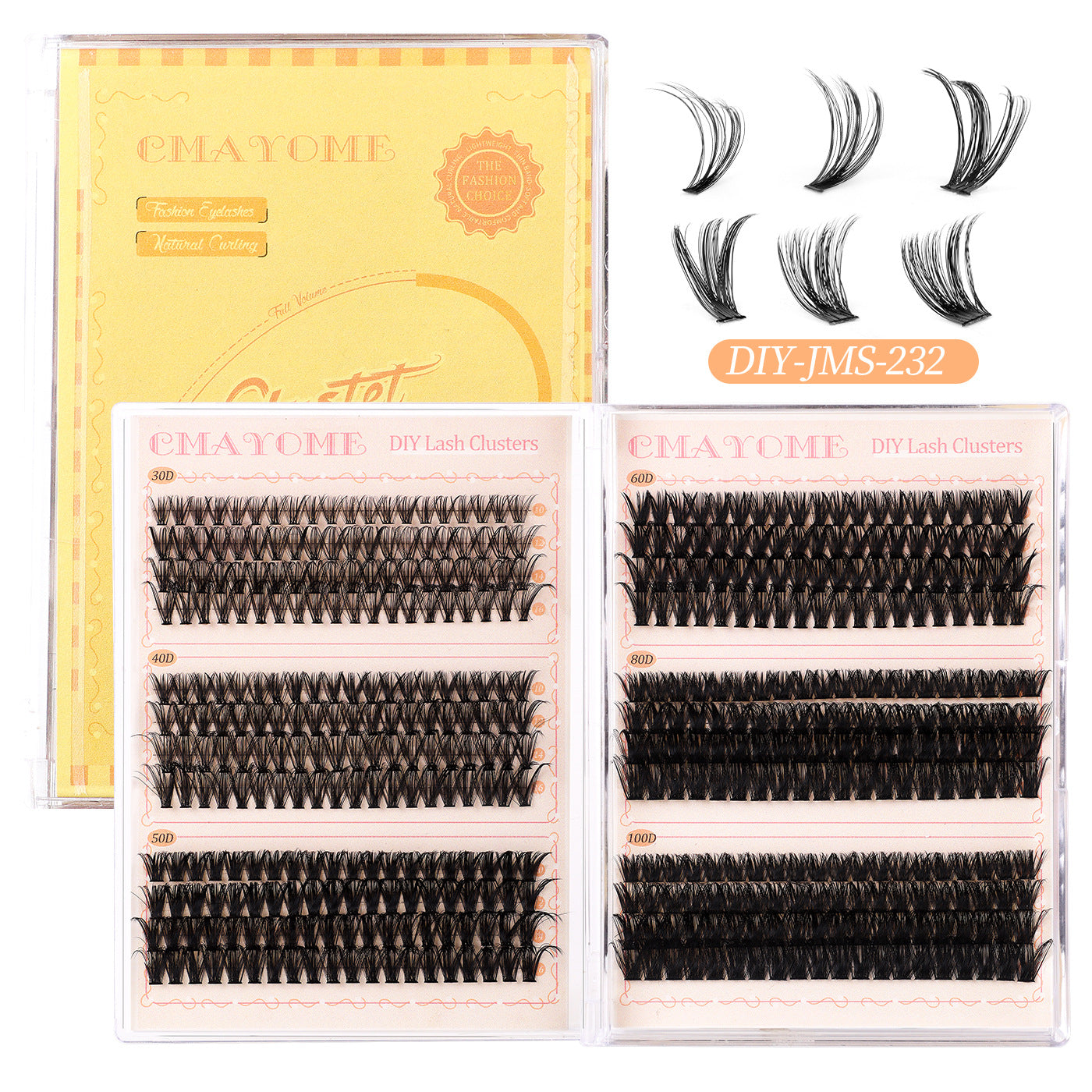 Segmented Eyelash Curved Curling Combination Book False Lashes