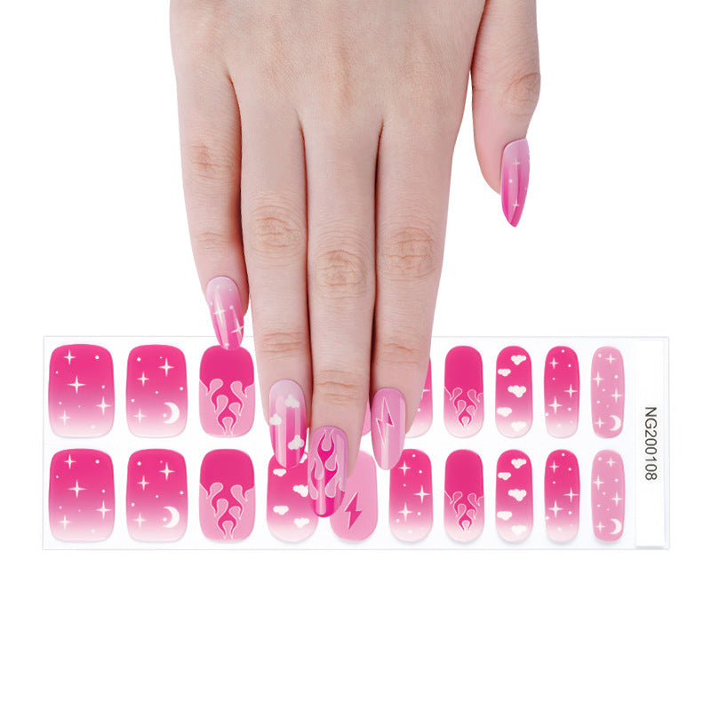 Gel Finger Therapy Light Uv Half Nail Stickers