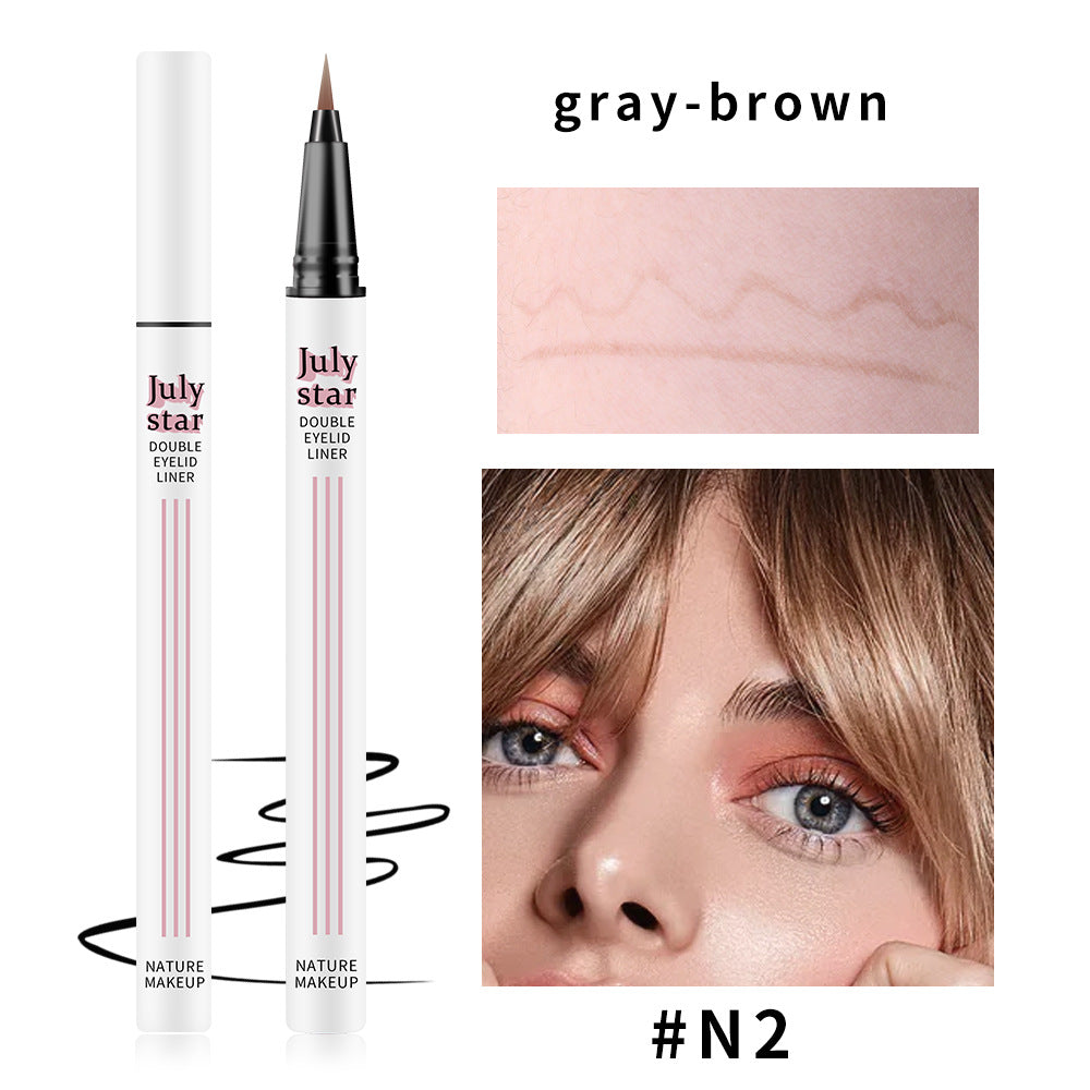 Eyeliner liquide marron imperméable et non facile à appliquer