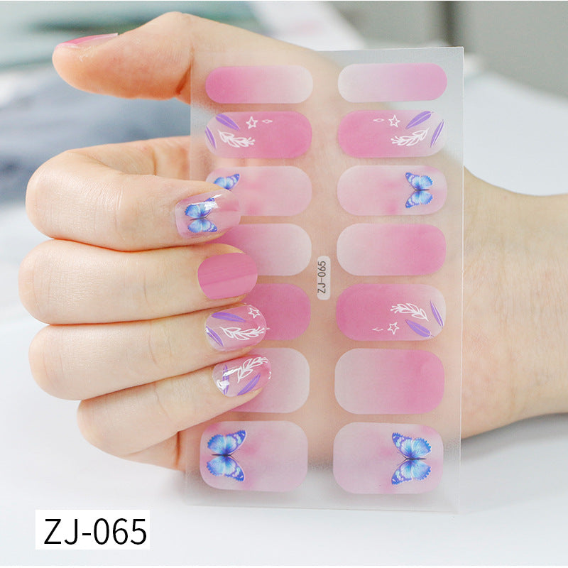 Gel Fresh Waterproof Durable Patch Removable Nail Stickers