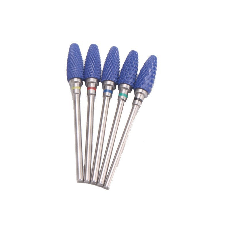 Ensemble d'outils à ongles électriques à flamme bleue avec tête de meulage en céramique