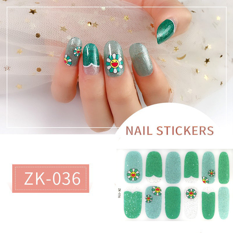 Finger Full Oil Film Manicure Implement Nail Stickers