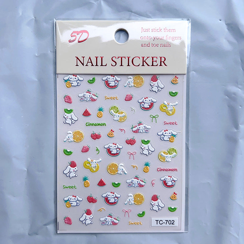 Relief Three-dimensional Cartoon Hand Account Goo Card Nail Tool Set