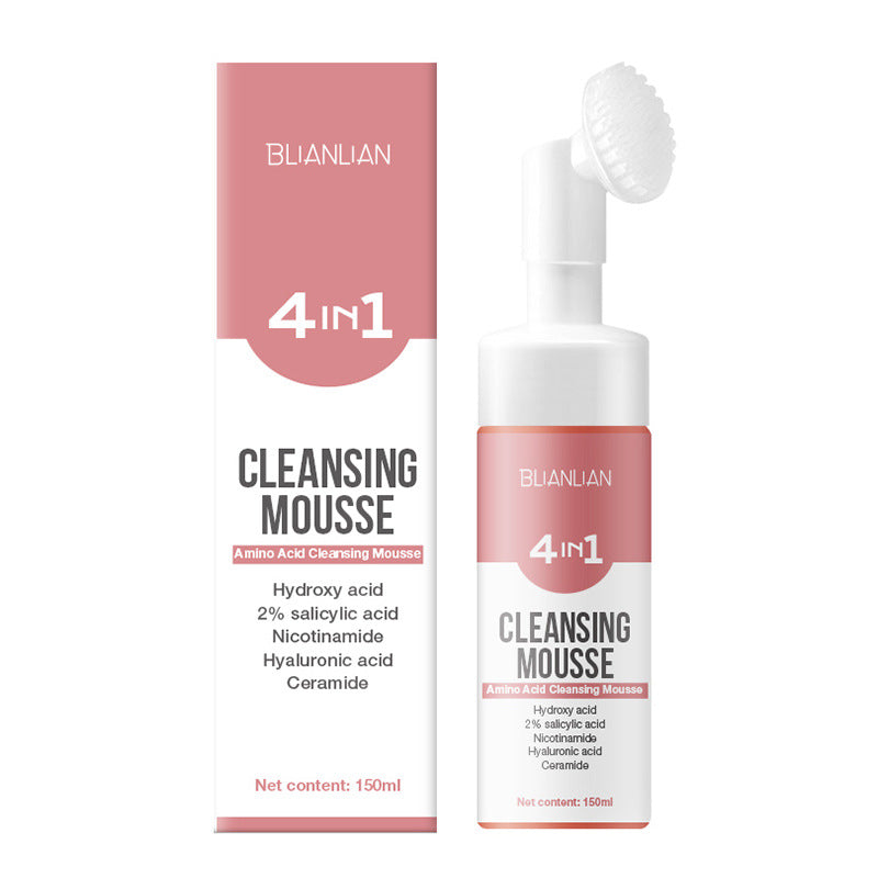 Mousse nettoyante pour la tête de brossage à l'huile de thé pour le soin du visage