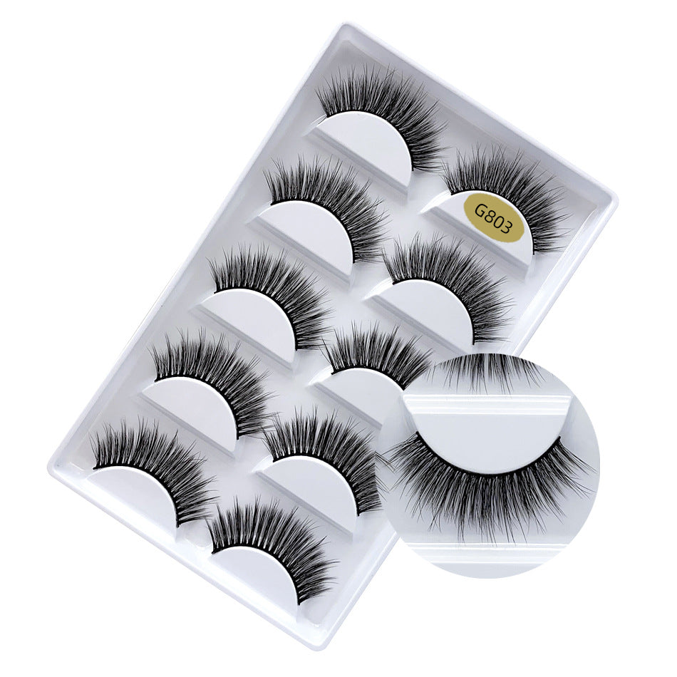 Eyelashes Natural Thick Pairs Mixed Eyelash False Lashes