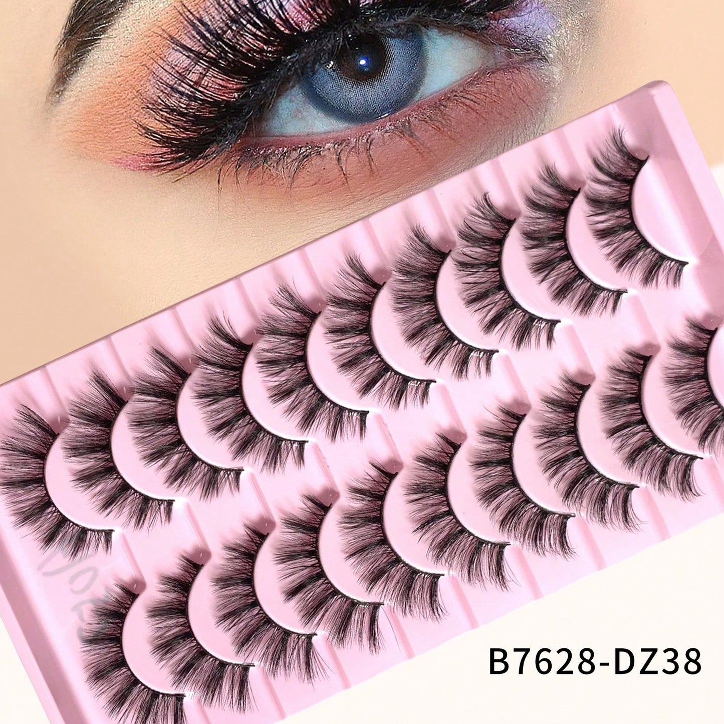 Artificial Mink Simulation One-piece Curling Exaggerated Thick False Lashes