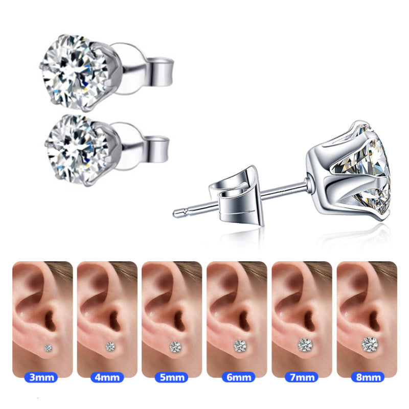 Zircon Sier Earrings Ear Bar Gun Suit Nose Makeup Accessories