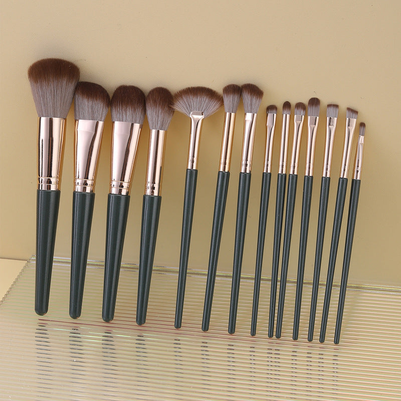 Green Cloud Brush Suit Soft Beauty Makeup Brushes Accessories