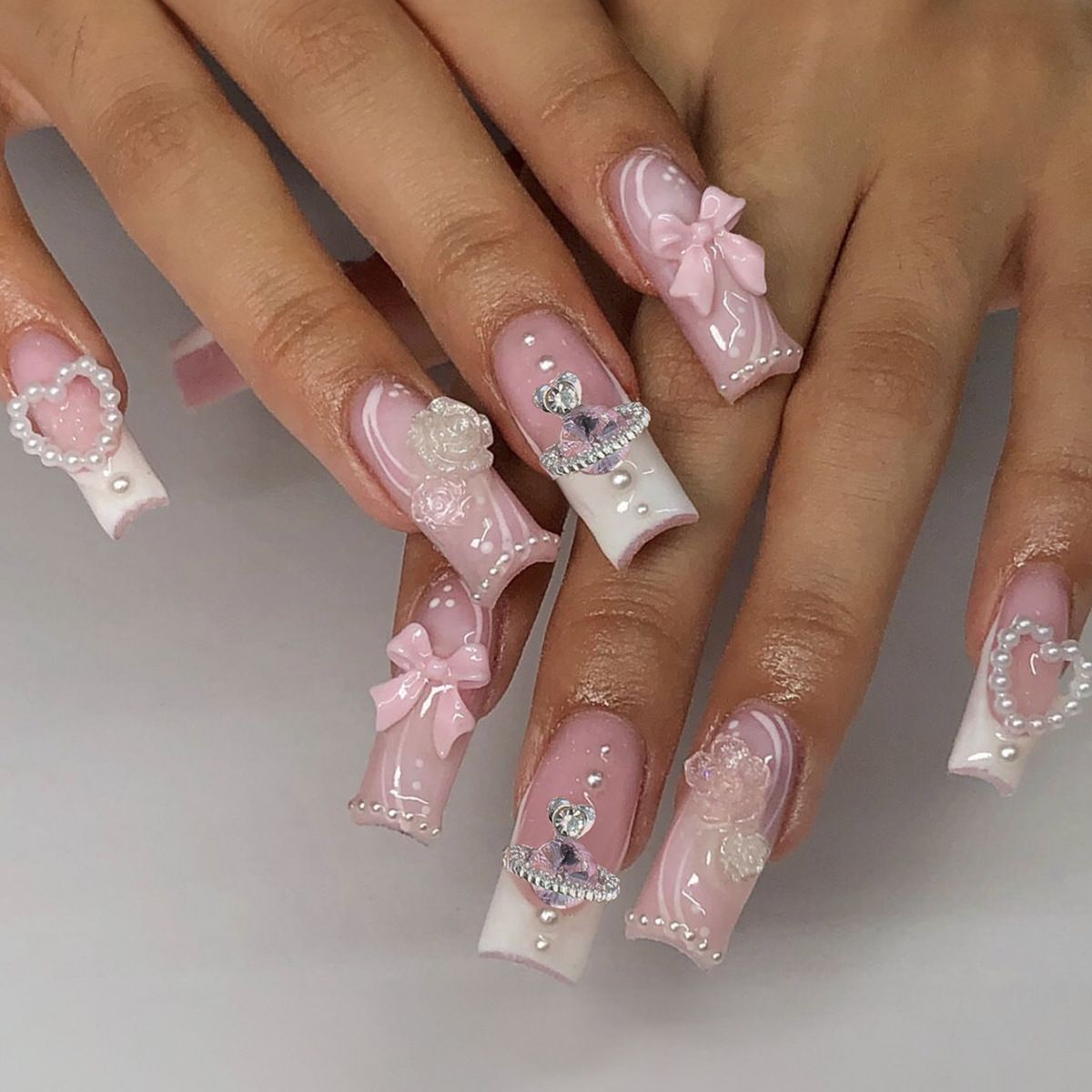 French Almond Long Water Pipe Other Nail Stickers