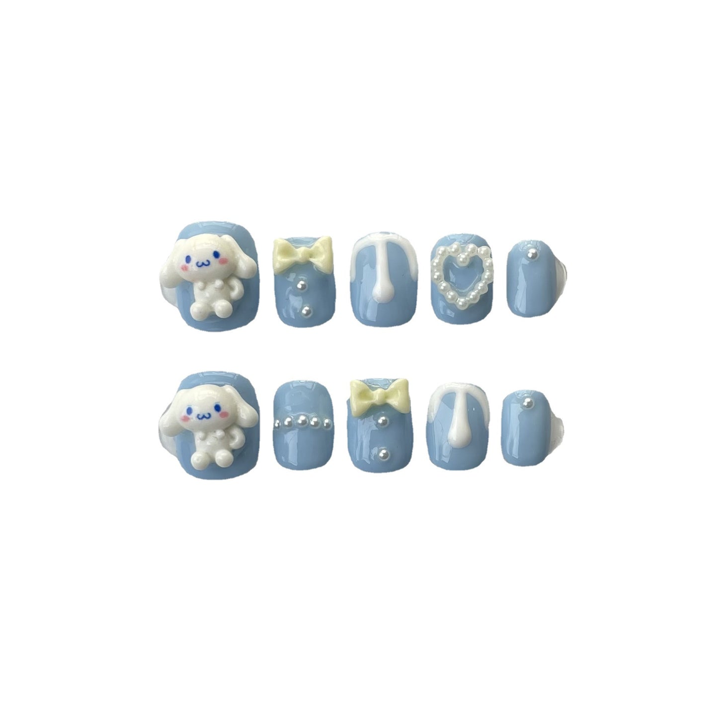 Therapy Wear Armor Blue Dog Finished Nail Stickers