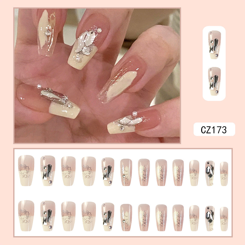 Pièce de beauté longue et faite à la main en forme de papillon pour nail art