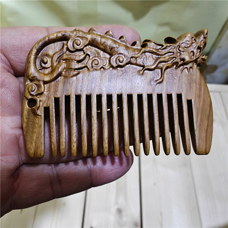 Mini brosses à cheveux et peignes en bois gaufré sculptés pour la fête des enseignants