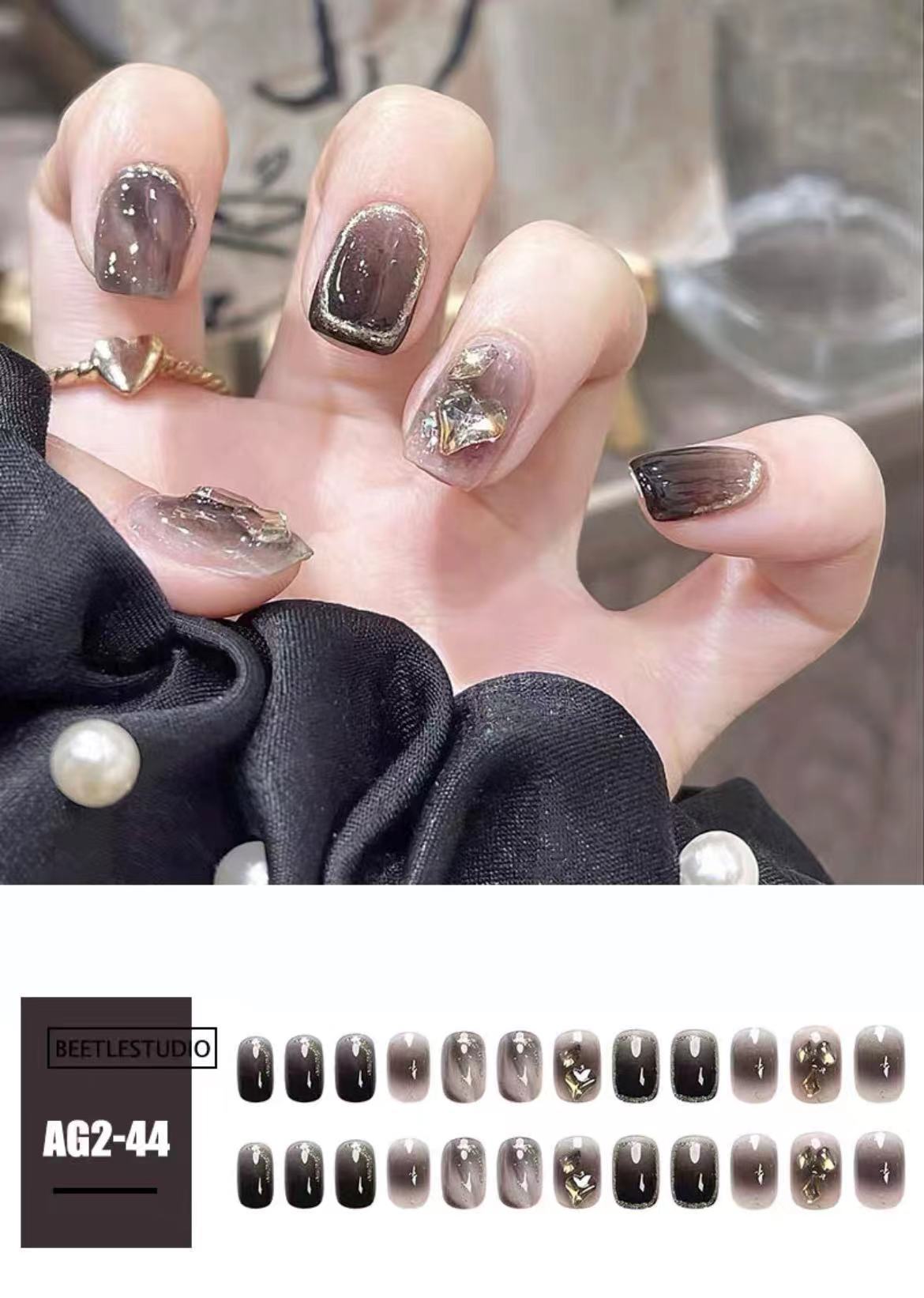 Pure Desire Tip Beauty Hot Flash Nail Stickers