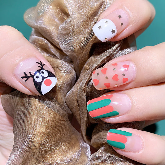 Style Beauty Full Small Cute Tree Nail Stickers