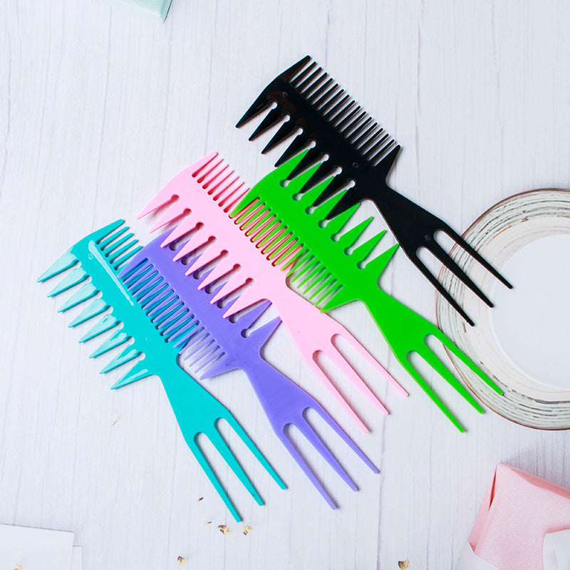 Brosses et peignes à cheveux rétro pour hommes, texture de modélisation de la tête arrière, en plastique, grande taille