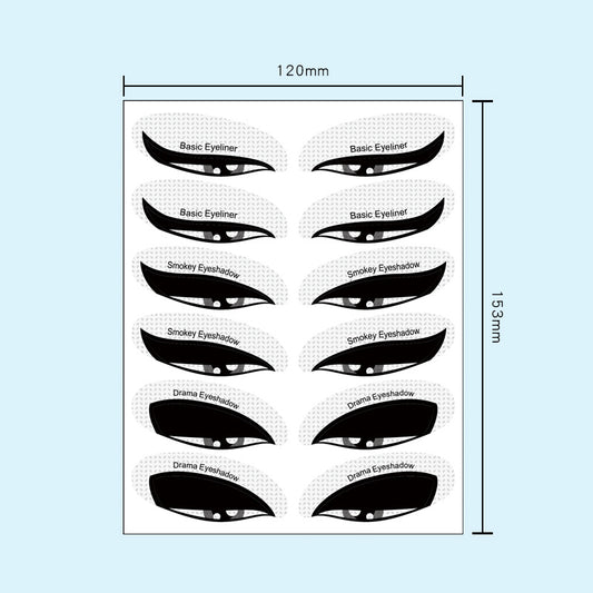 Modèle d'ombre de simulation de novice classique et tendance, accessoires de maquillage