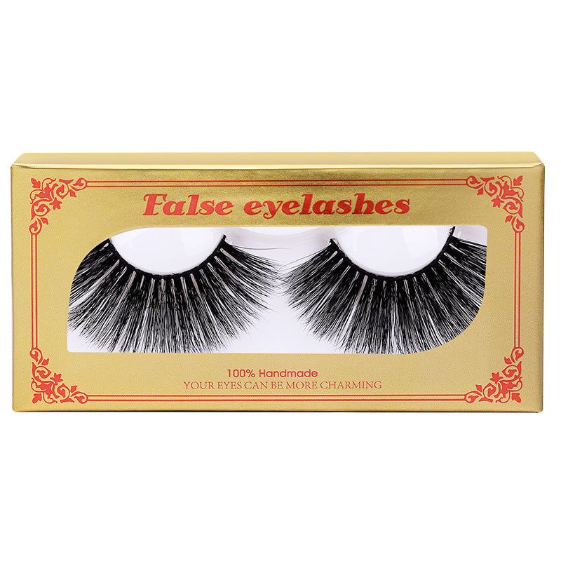 Package Mink Eyelashes Natural Long Thick False Lashes