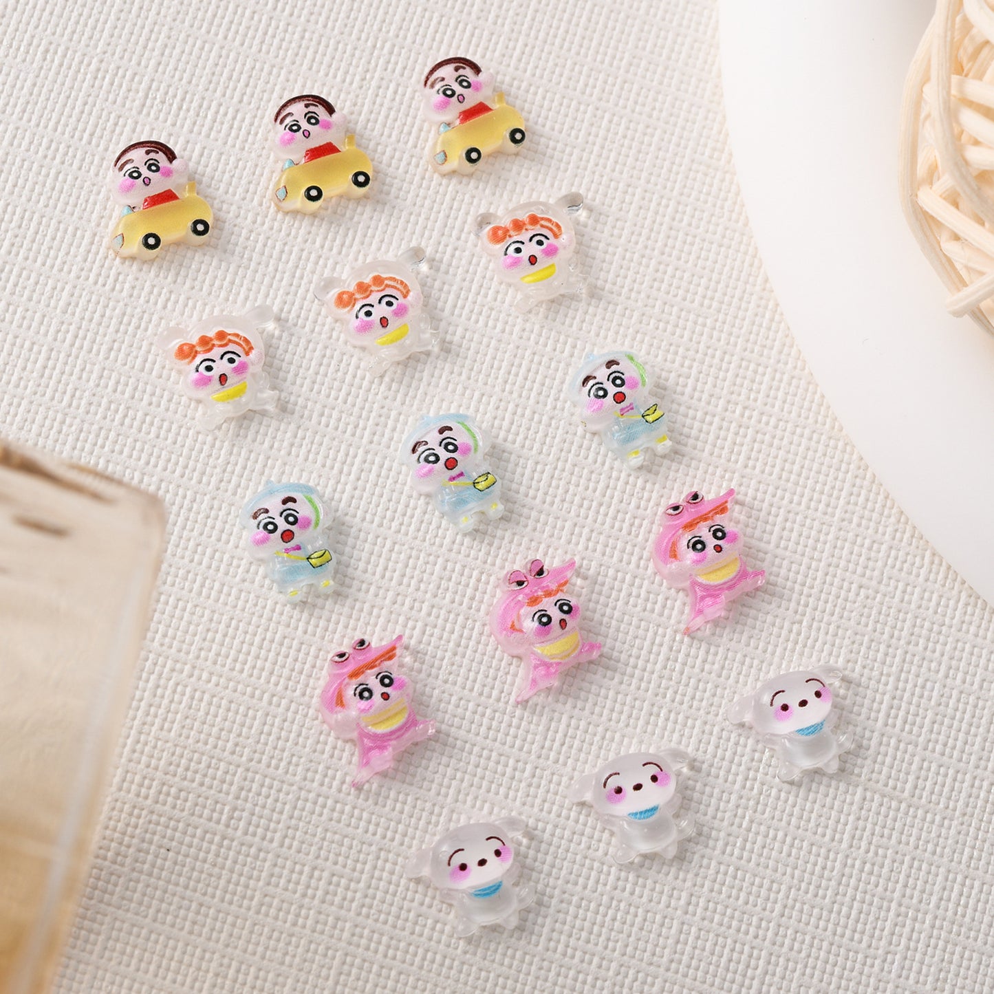 Crayon Ornament Cute Cartoon Resin Niche Nail Care Nail Art