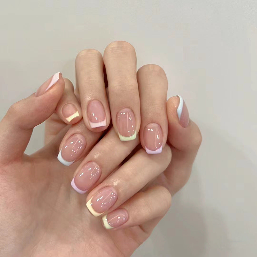 Simple Boiled Water Wear Touch Manicure Nail Stickers