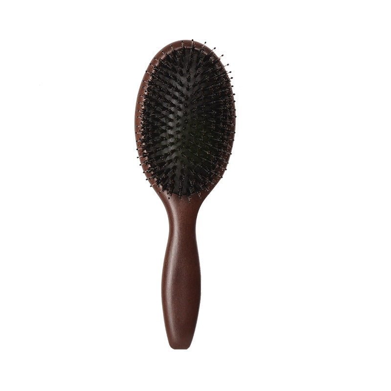 Brosses et peignes à cheveux à coussin d'air en bois à dents rondes