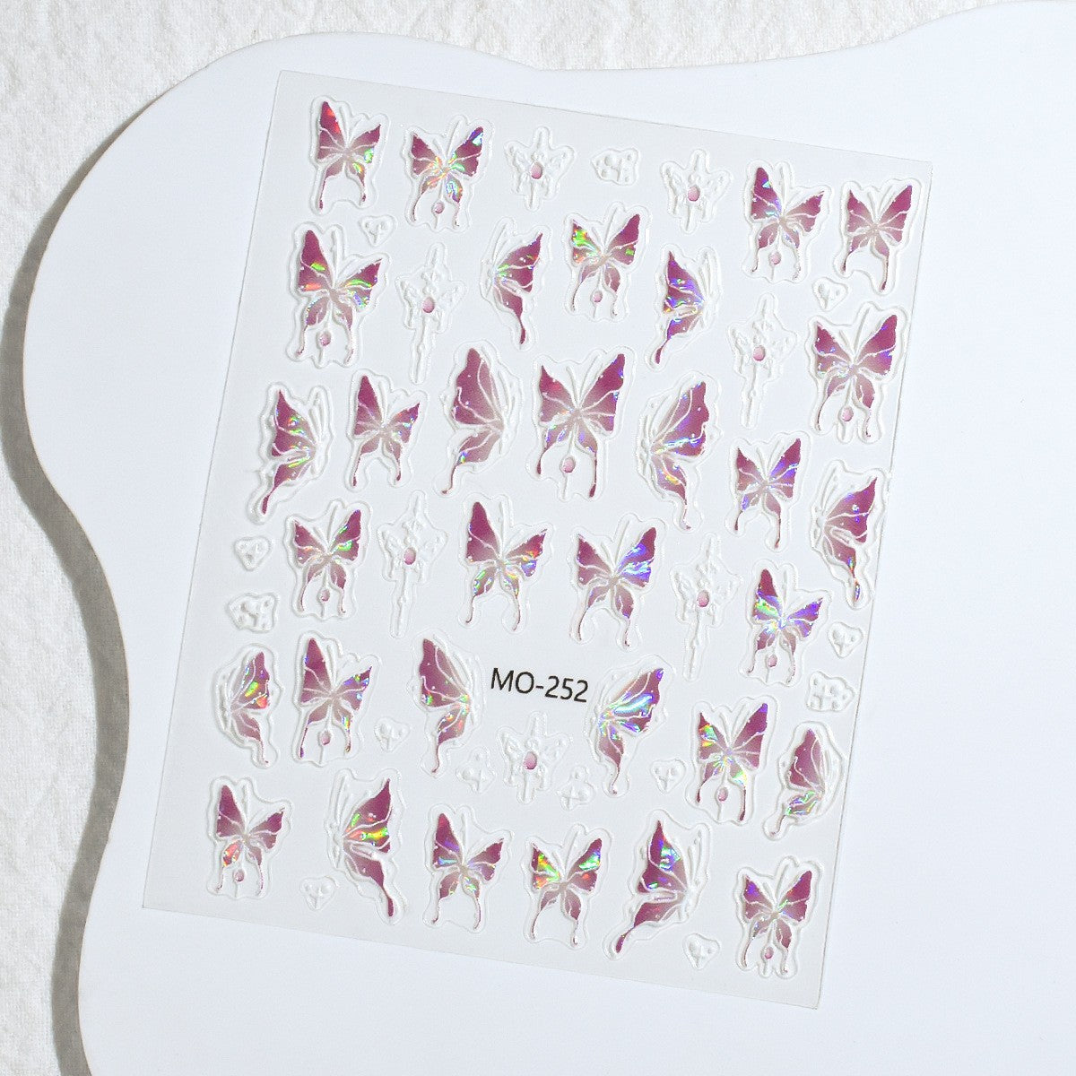 Dream Butterfly Relief Cute Three-dimensional Adhesive Nail Stickers