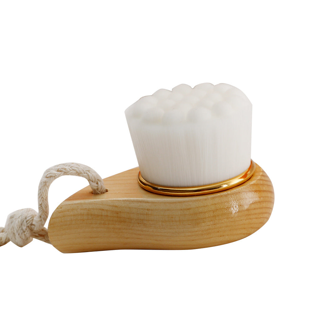 Wooden Handle Facial Brush Beech Bamboo Makeup Accessories