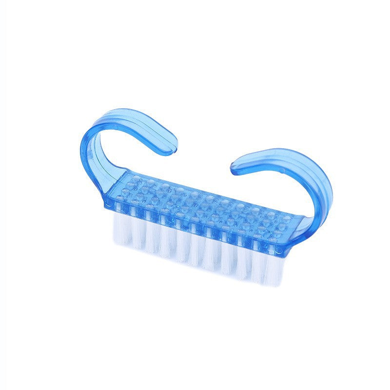 Ensemble d'outils de nettoyage des ongles en corne en plastique avec brosse et outil de manucure