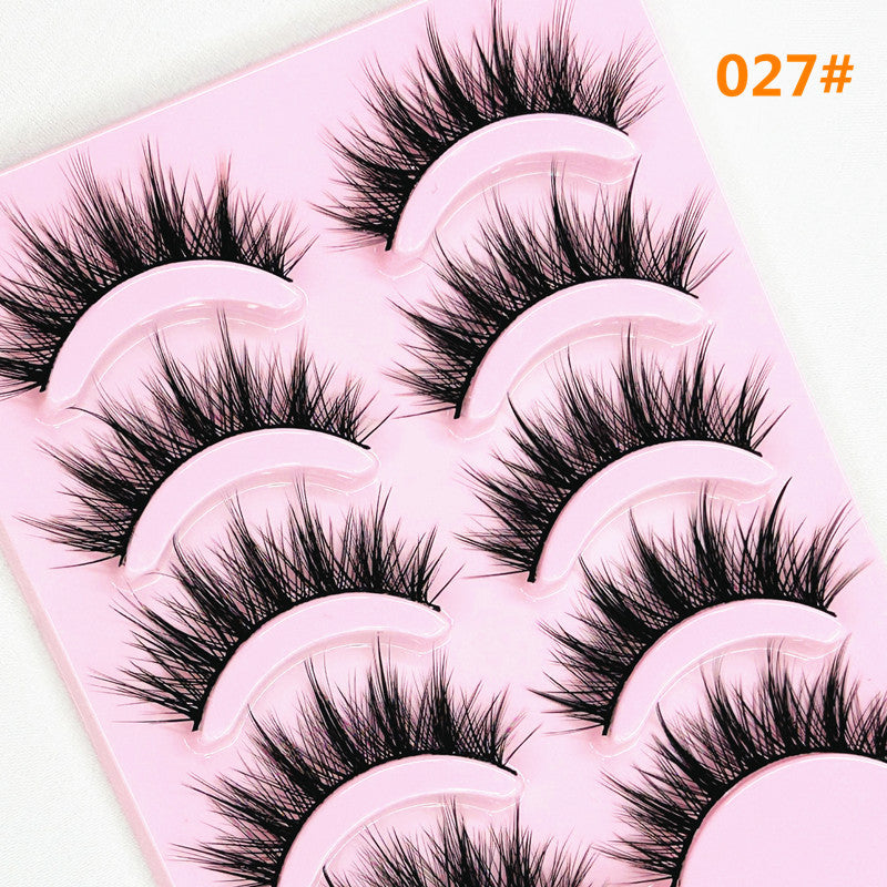 Stage Wear Eyelashes Thickening Lengthen Cross False Lashes