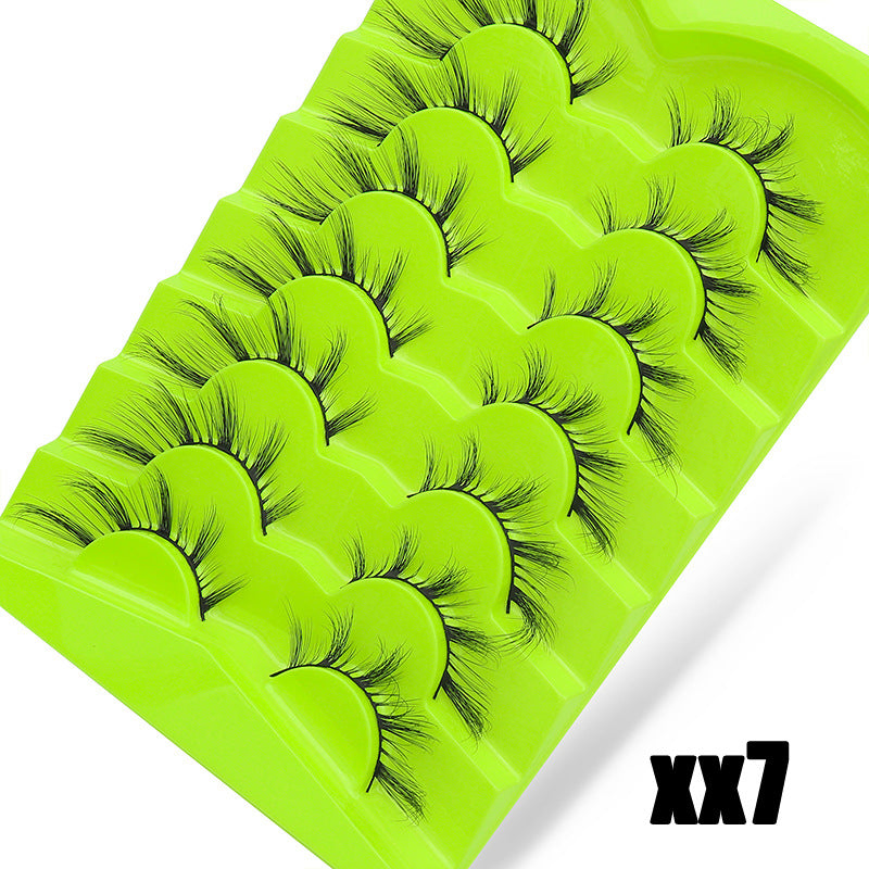 Large Capacity Pairs Of Green Fox Series False Lashes