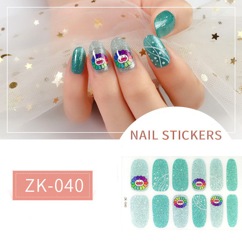 Finger Full Oil Film Manicure Implement Nail Stickers