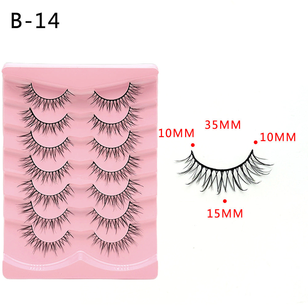 Faux cils naturels en forme de V pour femmes, une seule paire