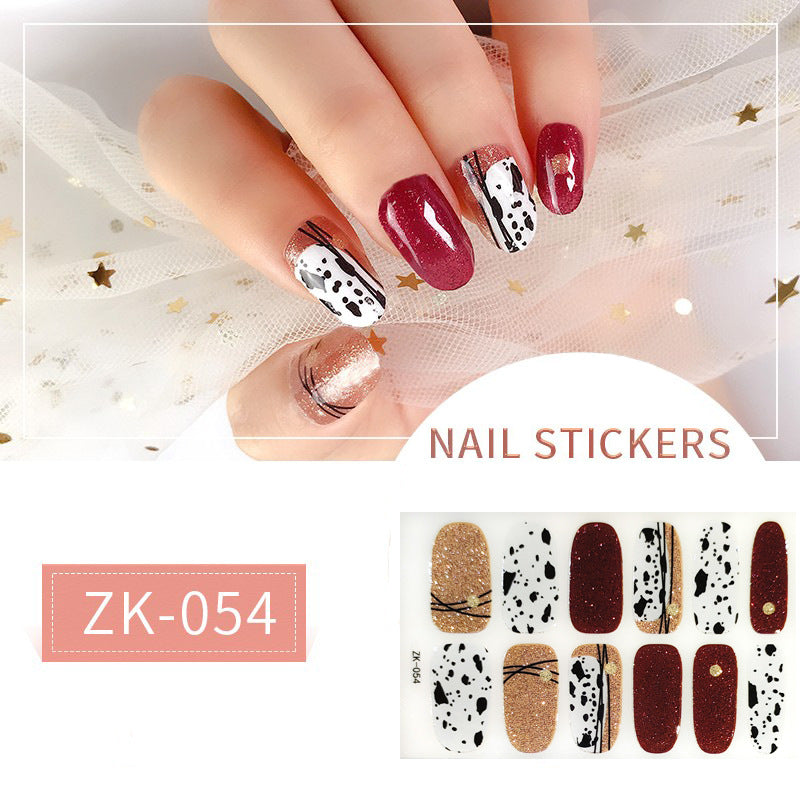 Finger Full Oil Film Manicure Implement Nail Stickers