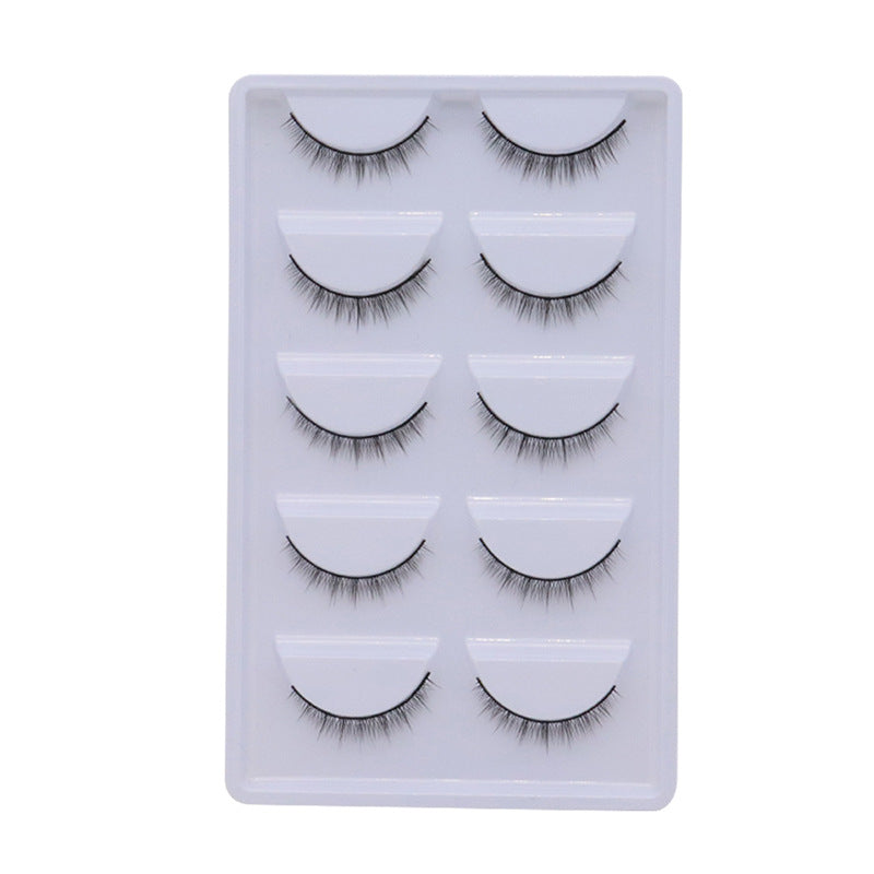 Cross Eyelashes No Nude Black Hard Stem Can False Lashes