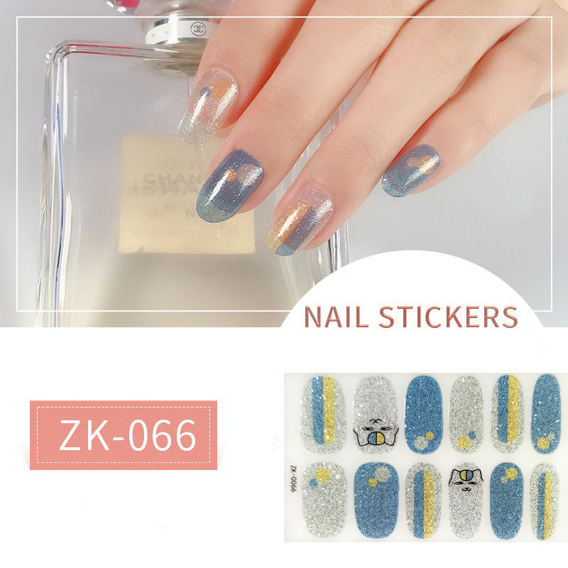 Finger Full Oil Film Manicure Implement Nail Stickers