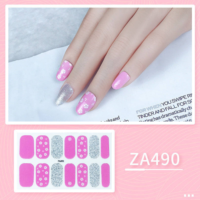 Oil Film Manicure Implement Long Lasting Waterproof Nail Stickers