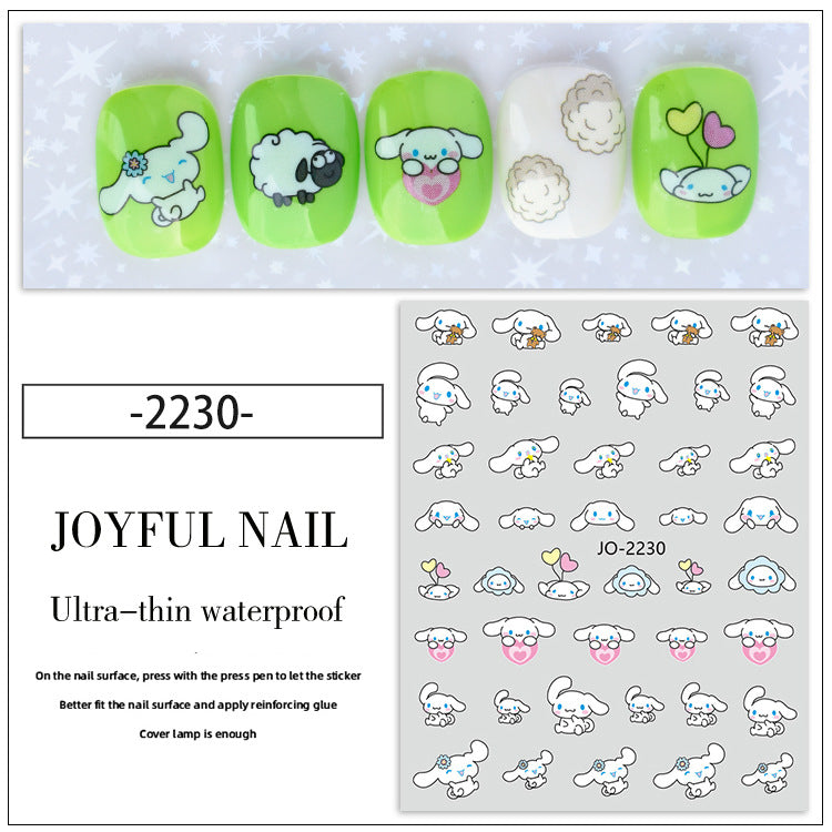 Got Lamb Radish Bottle Green Vegetables Nail Stickers