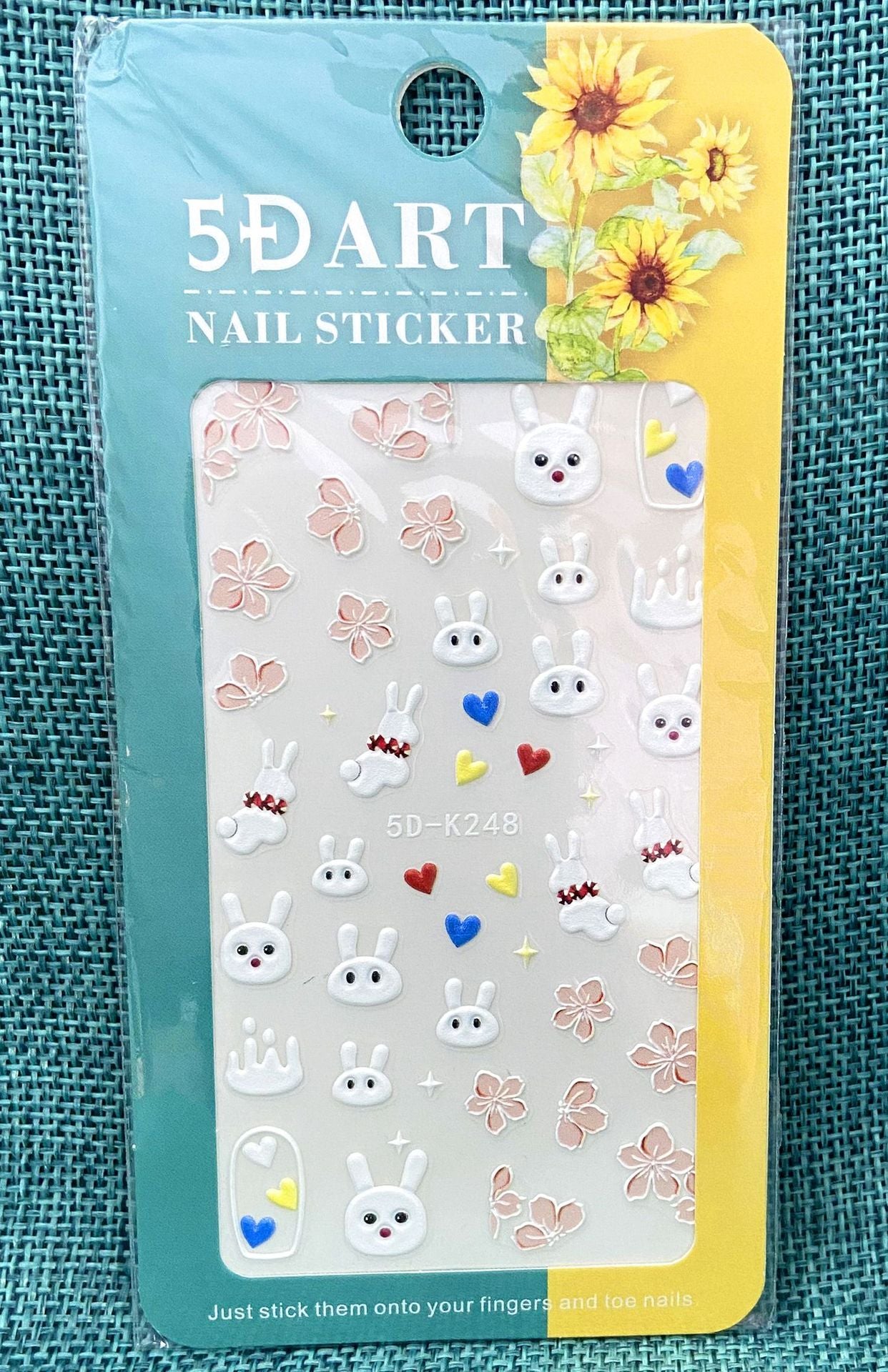 Relief Halloween Beauty Applique Gold Powder Nail Stickers