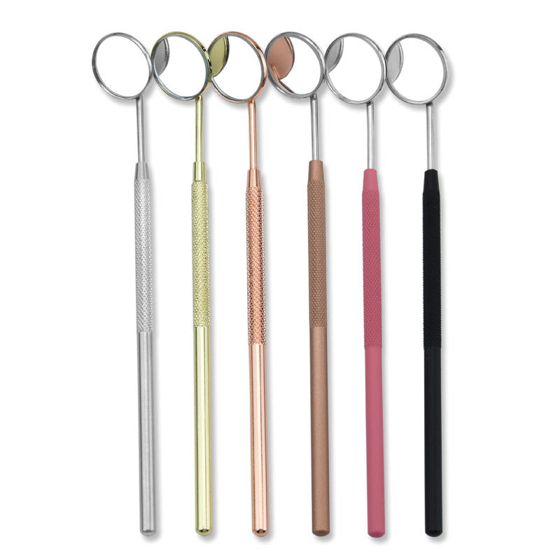 Miroir de greffe de cils Grand accessoire de maquillage cosmétique en acier inoxydable