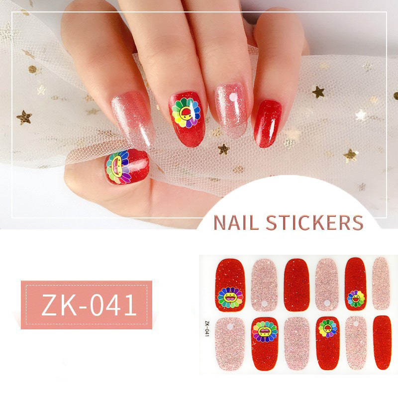 Finger Full Oil Film Manicure Implement Nail Stickers