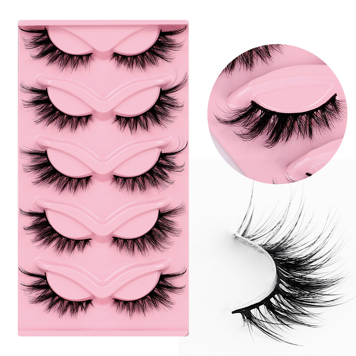 Curly Russian Eyelashes Fluffy Thick Three-dimensional False Lashes